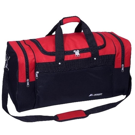 Everest Trading Everest S219L-RD 26 in. 600 Denier Polyester Sports Duffel S219L-RD